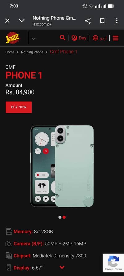 nothing cmf 1 Just box open 2days used