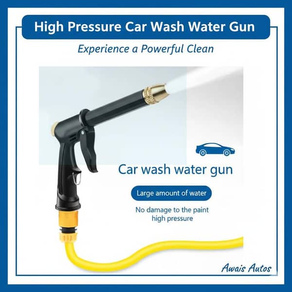 Portable High-Pressure Water Gun – Car Wash, Garden Cleaning & Watering Multi-Use Nozzle