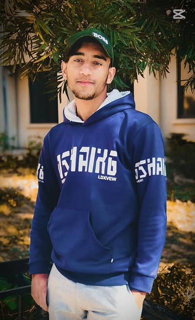 dark blue hoodie