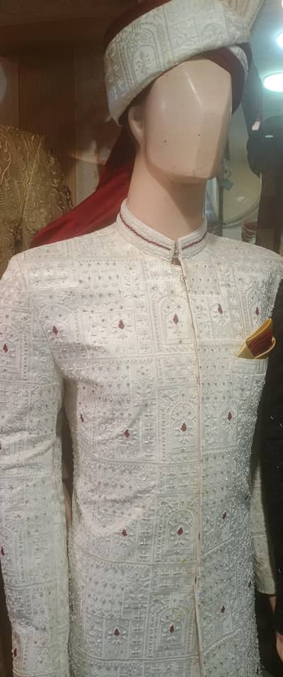 sherwanu  new style 3 piece hend made designer