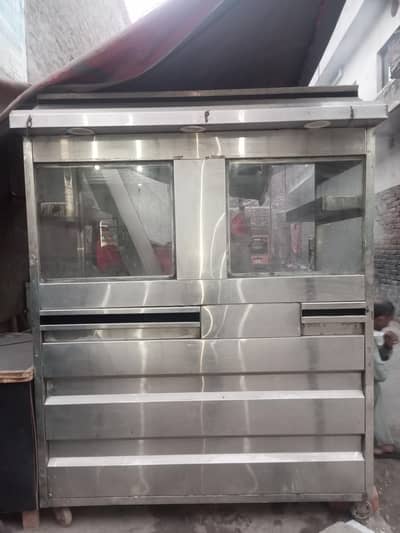 Burger shwarma countr with fryer for sale