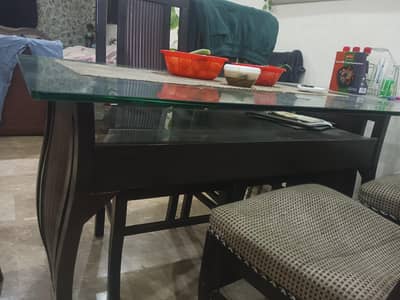 solid wood dining table