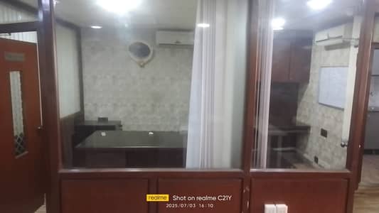 RENT FOR OFFICE Sami Furnished 1200 Sq Feet Main Shara E Faisail Car Parking Lift And Stand By Generator This Building Is Near KABABJEE