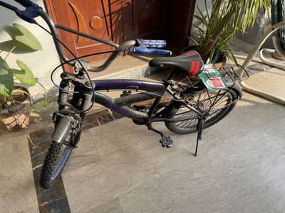 bicycle with new tyre