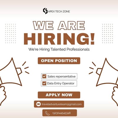 We’re Hiring – Sales Representatives (Male & Female)