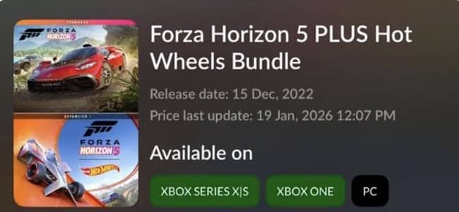 Forza Horizon 5 for xbox