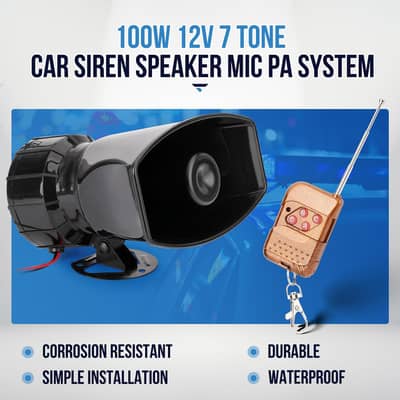  Watt Wireless Police Horn.