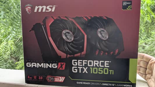 GTX 1050 ti gaming x sealed with box