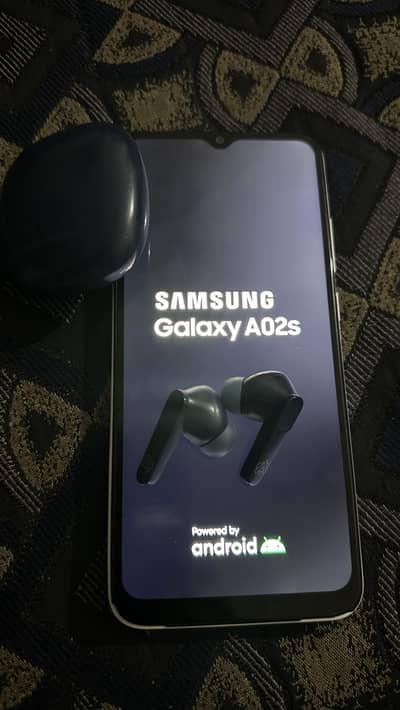 Samsung A02s 4/64GB with Audionic airbuds