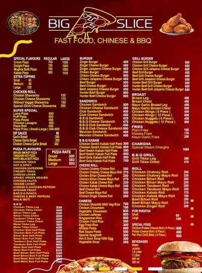 Chinees, bbq, pizza and cashier karigar