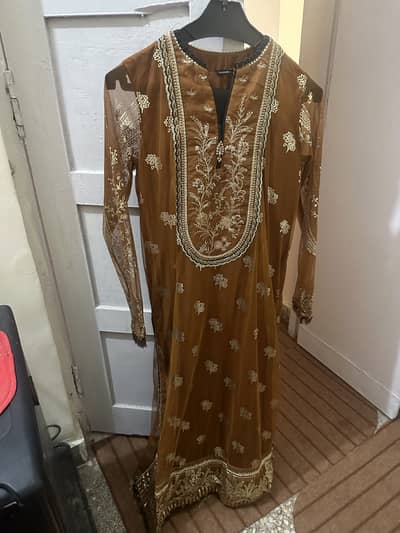 Sapphire Two piece net long shirt and trouser size small