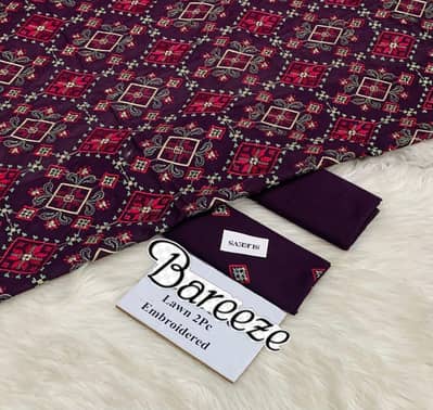 Bareeza Embroidery 2pc LAWN   Collection