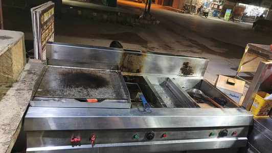 fryer  hot plate combin an service countr pure  s. s