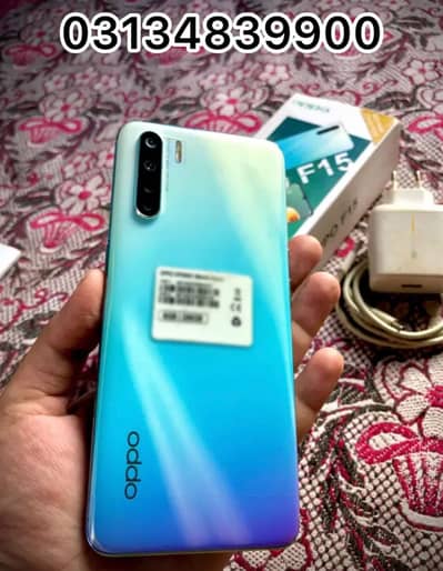 oppo F15 8/256 Pta Approved With box and Original Charger 03134839900
