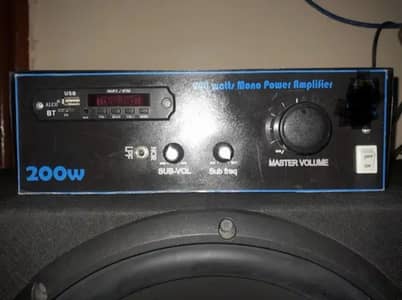 Amplifier 200 watt RMS