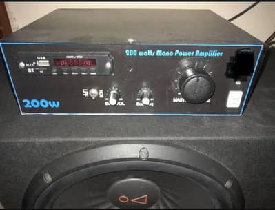 JBL subwoofer stage 122 double magnet with amplifier 200 watt RMS