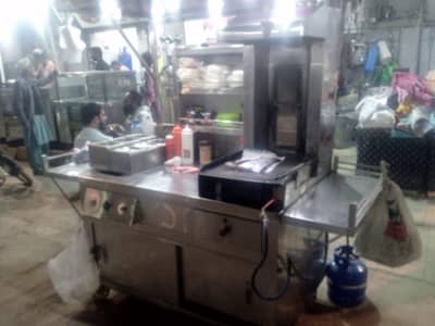 Shawarma Machine with Fryer
