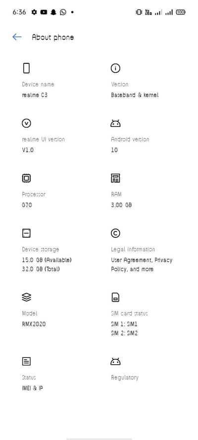 Realme C3 dual sim approved
