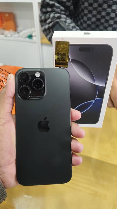 iphone 16 pro max 256Gb Pta approved official with box cable