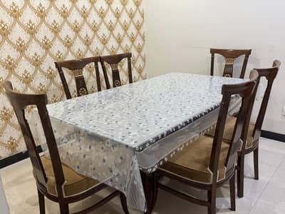 Dining Table (Double)  with 6 Chairs