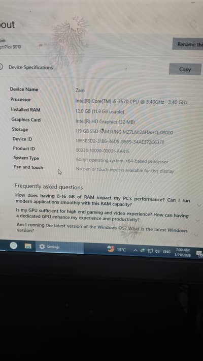 Dell Optiplex 9010 Desktop PC