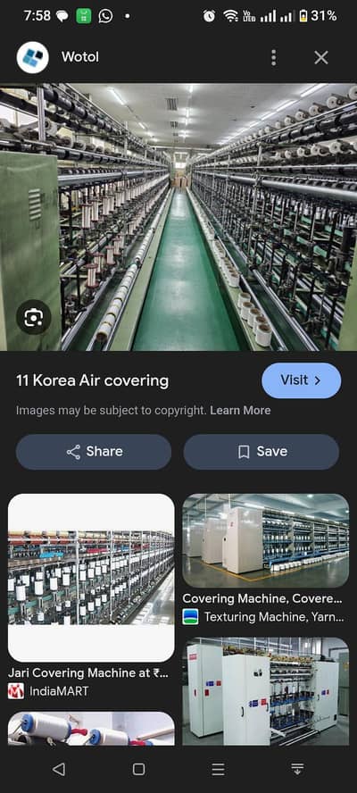 Korean Zaree Covering Machine
