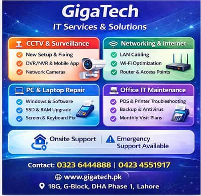 IT services for Home & Office (www. gigatech. pk)