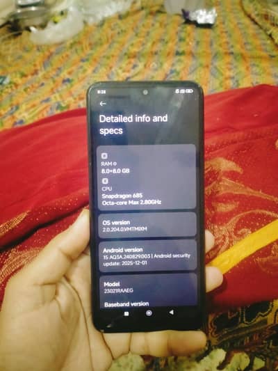 Redmi note 12.8+8.128  exchange possible non PTA good condition