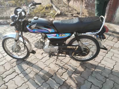 Honda Cd 70cc black color model 2024