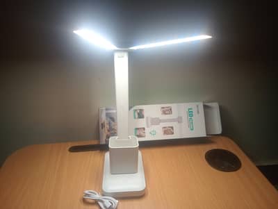 USB Rechargeable Study Lamp - Three Mode LIghts - Dimmable -Pen Holder
