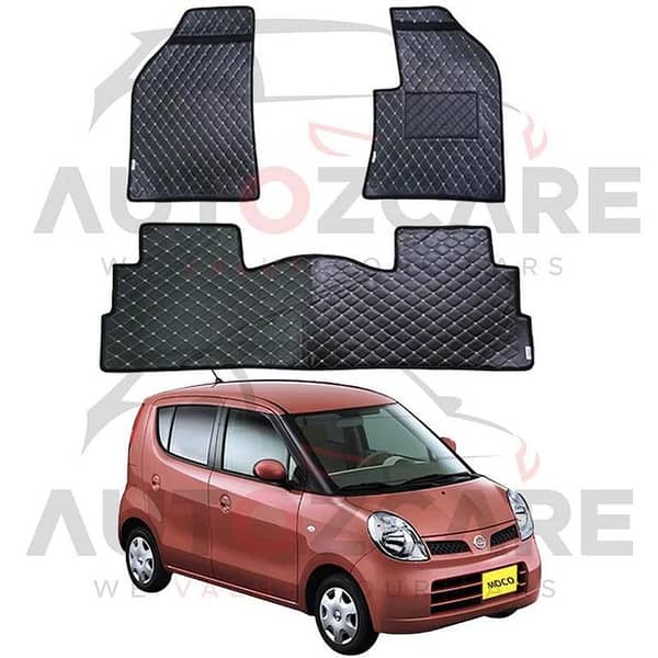 Nissan Moco 7D Floor Mat ( Flat Style ) 2PCS - Model 2006-2011