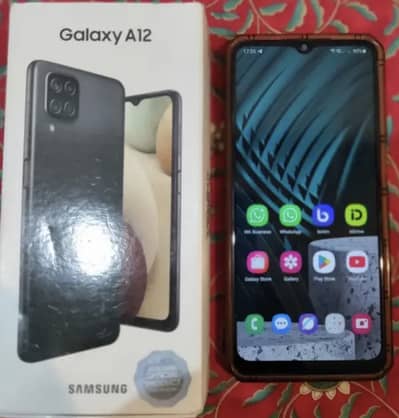 Samsung A12 4/128 10/9 Condtion With Box only Total Genuine Set