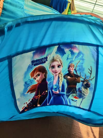 tent house with tunnel