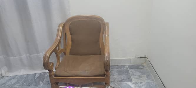 5 seater solid pure wood sofa