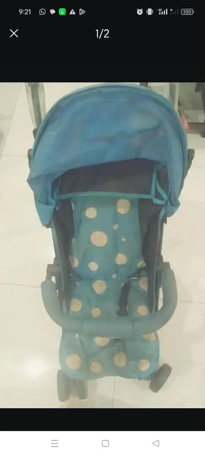 A baby prams usually called a baby stroller