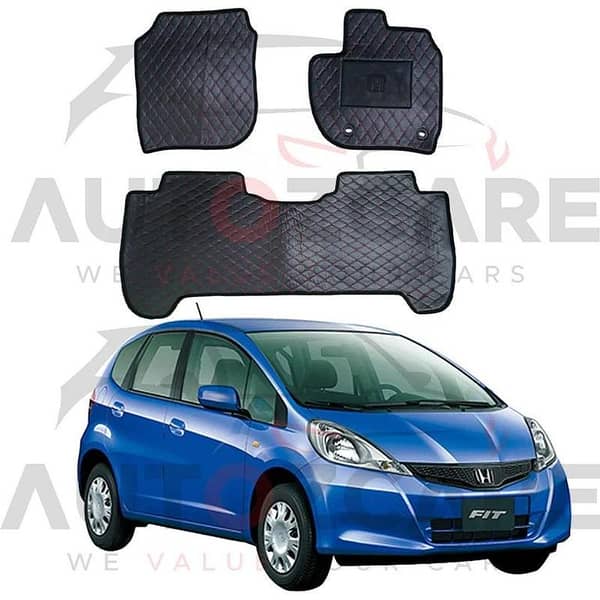 Honda FIT 7D Floor Mat ( Flat Style ) 3PCS - Model 2007-2015