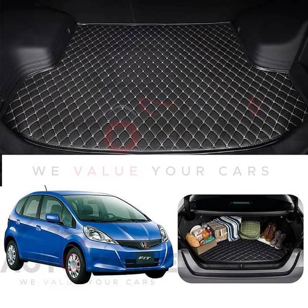 Honda Fit 7D Custom Car Trunk Mat - Model 2007-2015