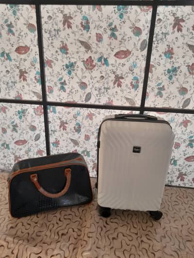 pack of 1 luggage bag and 1 travel bag