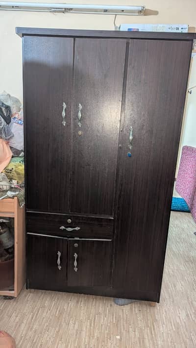 Wooden Cupboard for Sale with Multiple Shelves and Drawer