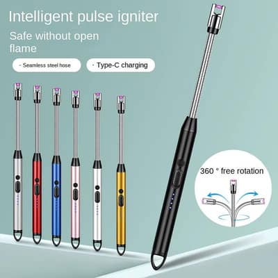 Rechargeable Electric Arc Lighter – Flexible Neck & Windproof (Type-C)