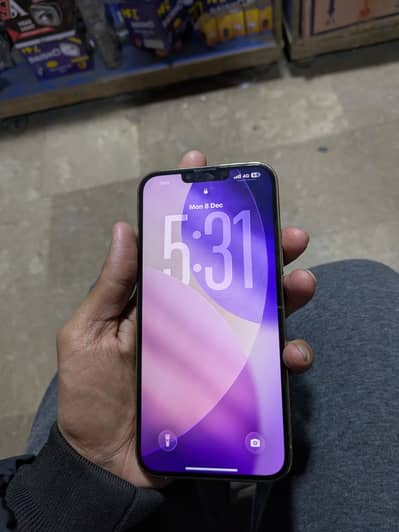 I phone 13 pro max jv health 97 condition 10by10 gold cour