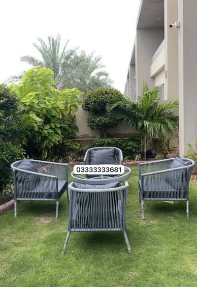 Garden Chairs Outdoor Rope Dining Set