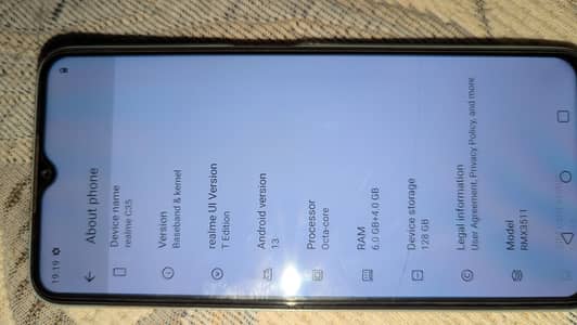 realme c35 ream 6+4 room128