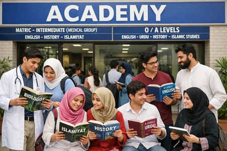 Academy / Home Tuition Available | Class 3–8, Matric, Inter & O/A Leve