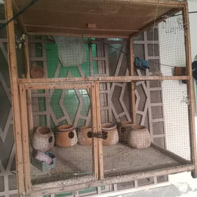 wooden cage