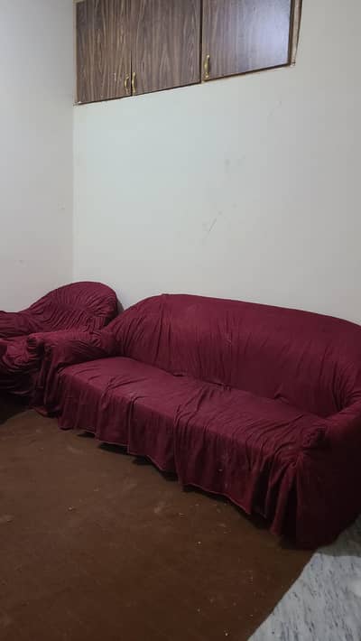 sofa set with cover argent sale
