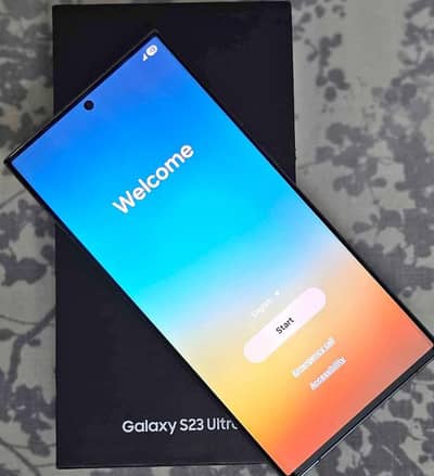 s23 ultra full box brand new  pta c p  aprovd dual physical sim 12 256