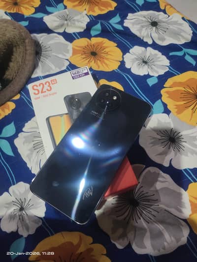 itel s23 4g 8+8mg ram /128gb without  box