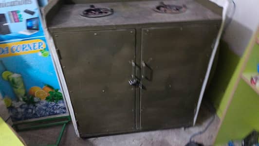 Food Cart with 2 Stoves