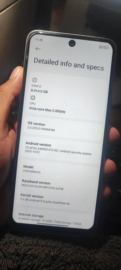 Redmi 12 8/128GB used in good condition.